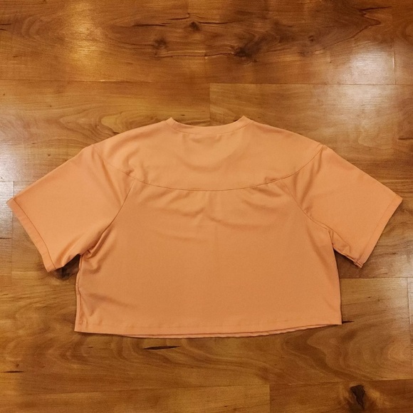 Gymshark Crop Top Womens Size S Orange Short Sleeve Training Gym Workout - Picture 6 of 6